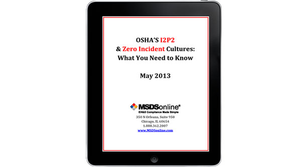 New I2P2 Fact Sheet from OSHA and White Paper from MSDSonline