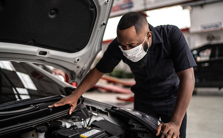 Auto Mechanic Working Face Mask